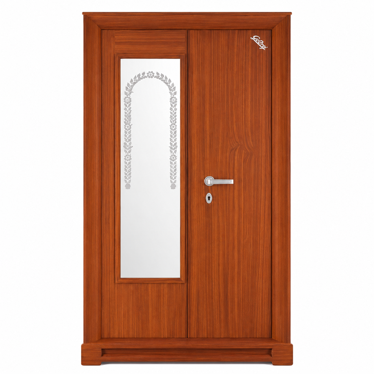 Contemporary Capsule-Edge 2 Door Metal Alamara/Almirah/Wardrobe Cabinet