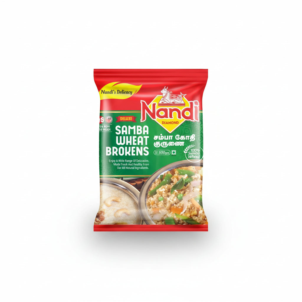 Nandi Samba Wheat Brokens packaging on a white background