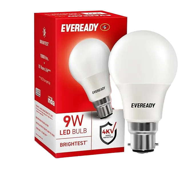 Eveready 9W LED Bulb, Cool Day Light (6500K)