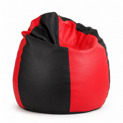 Premium Leatherette Bean Bag Chair for Living Room & Gaming With Filled Beans