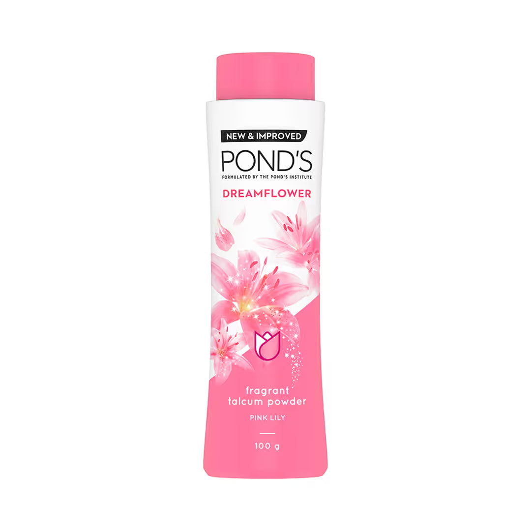 Pond's Dreamflower Fragrant Pink Lily Talc Powder