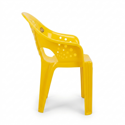 Resto Ergonomic Small-Size Plastic Chair – Comfortable High-Back Design with Armrests, Stackable Toddler Seating