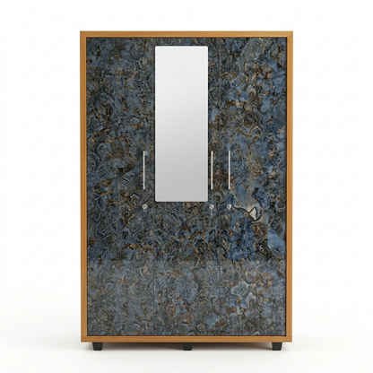 Premium 3-Door Wooden Alamara/Almirah/Wardrobe With Gloss UV Protection Panels